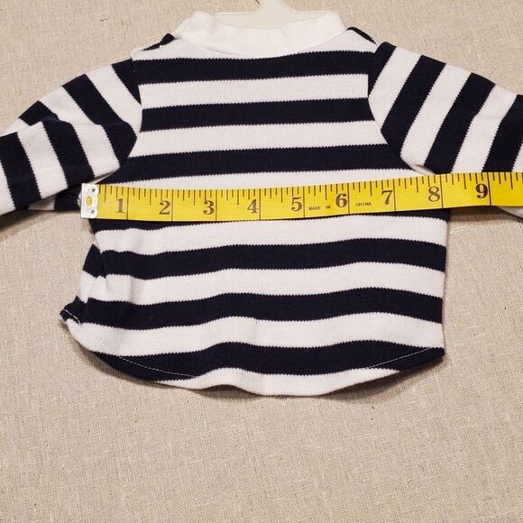 Lee Middleton Reborn Striped Black and White Baby Doll Top - Picture 5 of 8